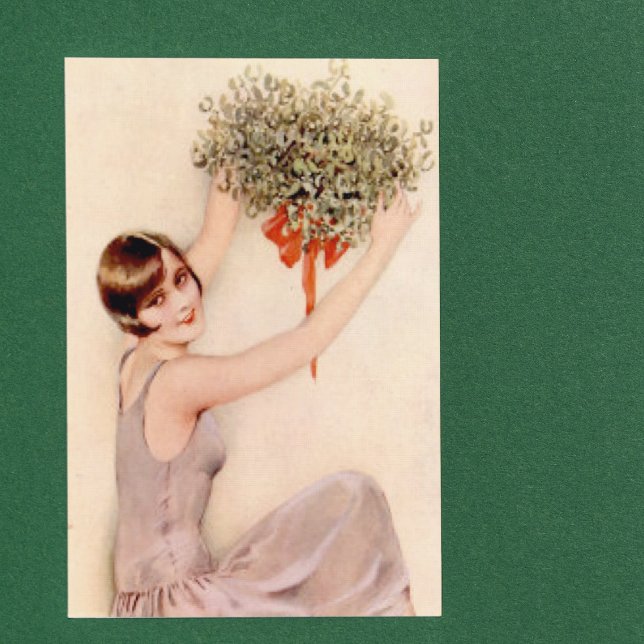 Flapper mit Mistletoe J Magnetkarte (Von Creator hochgeladen)