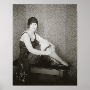 Flapper Mode, 1922. Vintage Foto Poster