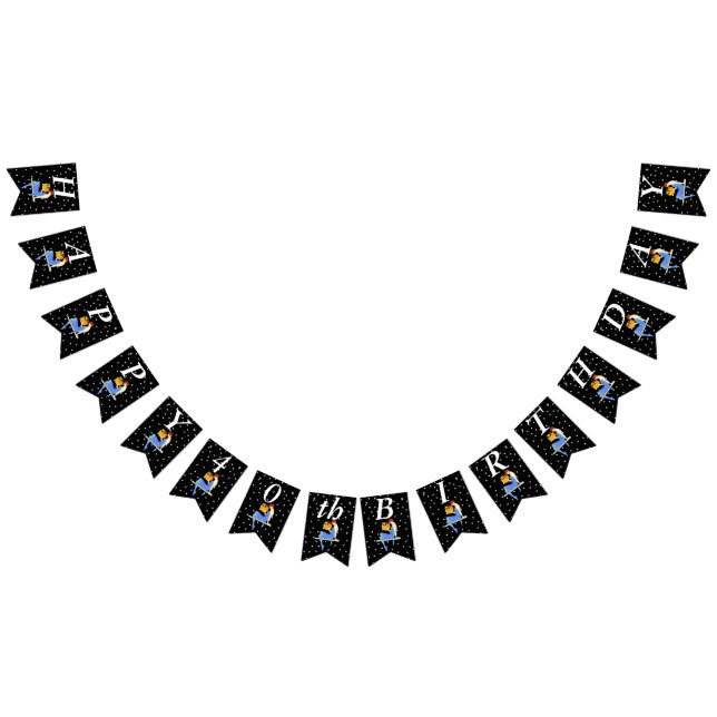 Flapper Rotes Haar auf dem Regal Weiße Sterne Gebu Wimpelkette (Alle)