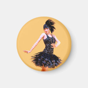 Flapper-Tanz Vintage Magnet