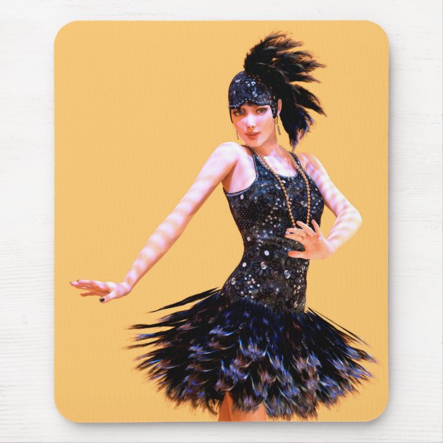 Flapper-Tanz Vintage Mousepad (Vorne)