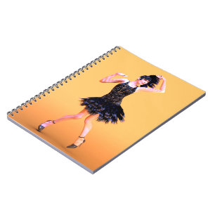 Flapper-Tanz Vintage Notizblock