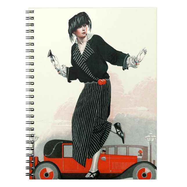 Flapper und Roadster Notizblock (Vorderseite)