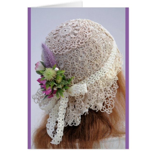 Flapper Wedding Hat aus den 1920er Jahren (Vorne)