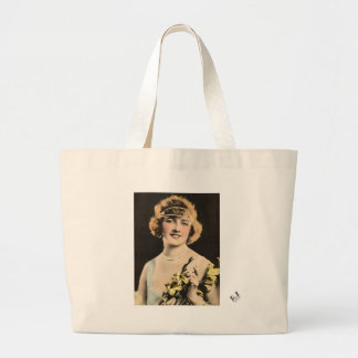 Flapperin der 1920er Jahre Jumbo Stoffbeutel