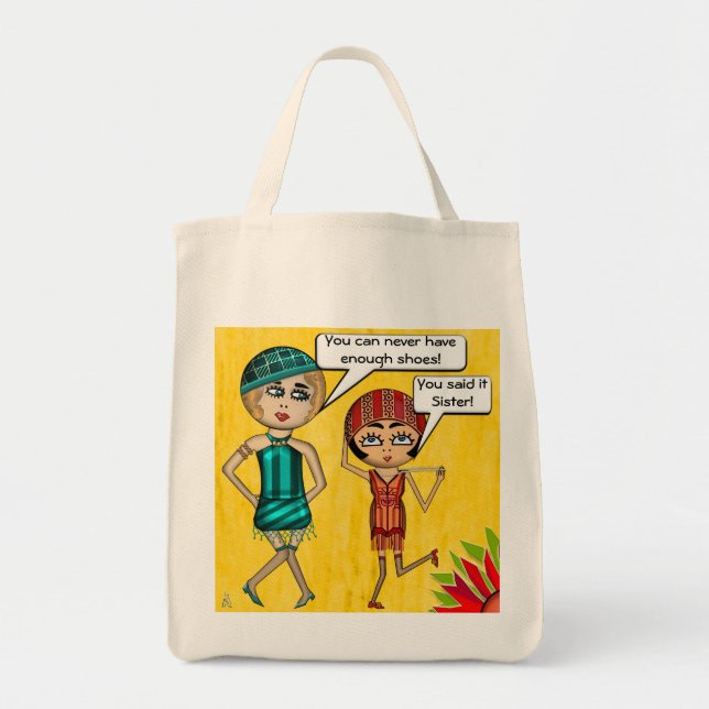 Flappers-Schuhtasche (Leinwand-Tasche) Tragetasche (Vorne)