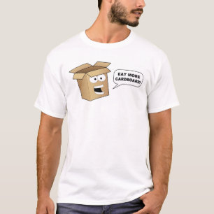 Flappy sagt, dass "essen Sie mehr Pappe " T-Shirt