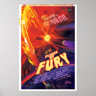 Flare des Zorns NASA Weltraumplakat Galaxie der Sc Poster