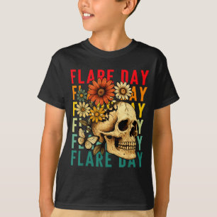 Flare-Tag Fibromyalgie Dysautonomie Schädel Unsich T-Shirt