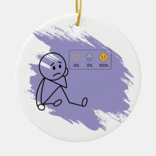 Flare-Tag Niemals Humor Benutzerdefinierte Bedingu Keramik Ornament