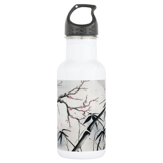 Flasche "Aufgehellt" Edelstahlflasche (Vorderseite)