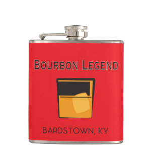 Flasche - Bourbon Legend, Bardstown Kentucky Flachmann