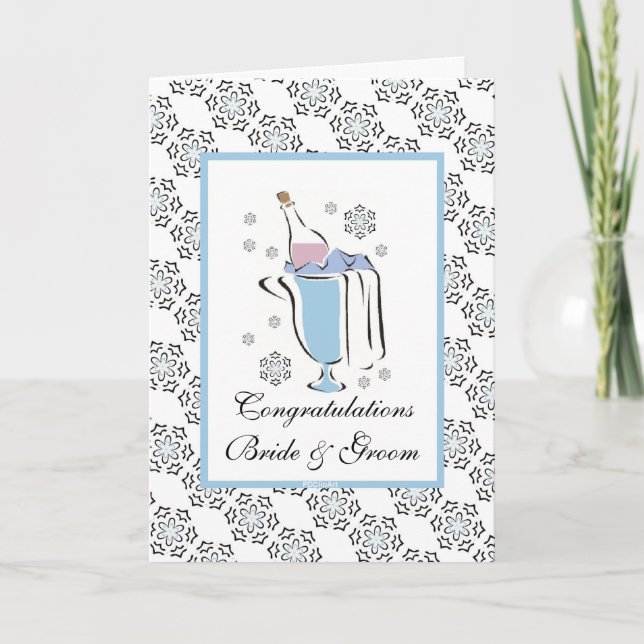 Flasche Bubbly Champainge Card Karte (Vorderseite)