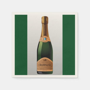 FLASCHE CHAMPAGNER SERVIETTE