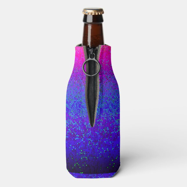 Flasche Cooler Glitzer Star Dust Flaschenkühler (Flasche Rückseite)