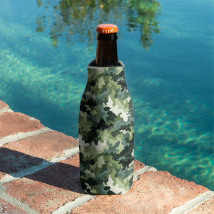 Flasche Cooler grüne Camouflage Flaschenkühler