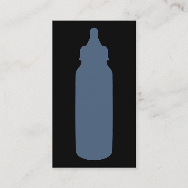 Flasche des blauen Babys Visitenkarte (Vorderseite)