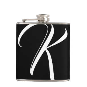 Flasche des Monogramm-K Flachmann