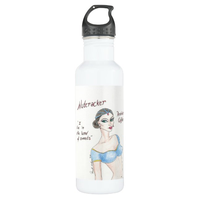Flasche des Nussknacker-arabischen Kaffees Trinkflasche (Vorderseite)