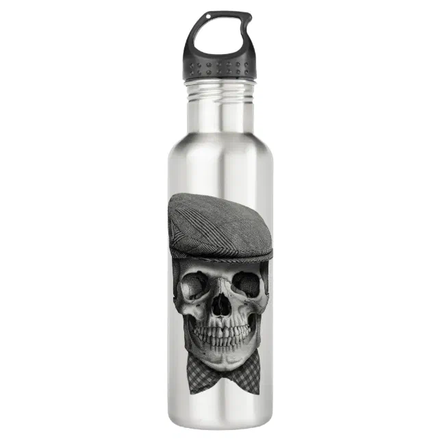 Flasche des Wassers „Totenkopf des Hutes  Trinkflasche