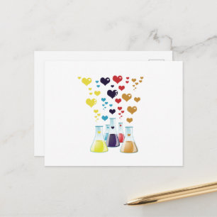 Flasche, Erlenmeyer, Beaker, Chemie, Labor Feiertagspostkarte