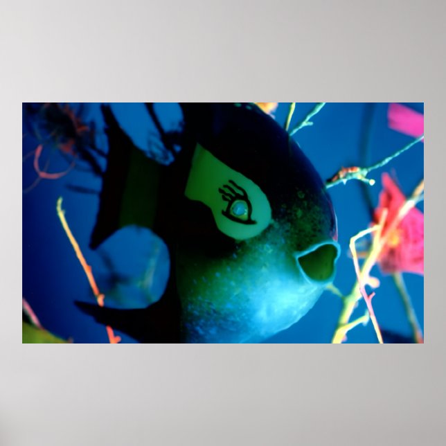 Flasche Fisch Gibney Das Museum Zazzle Banner Poster (Vorne)