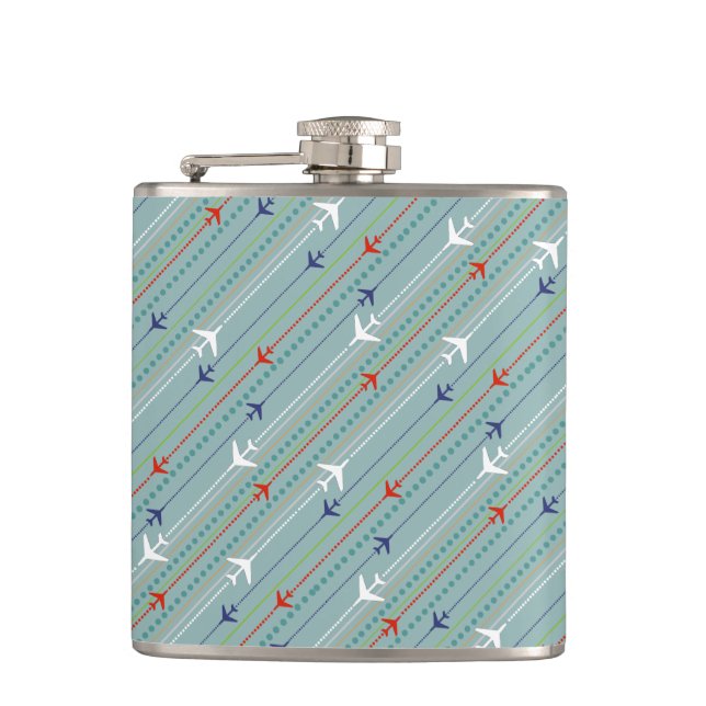 Flasche für das Muster der Rückflugfläche Flachmann (Vorderseite)
