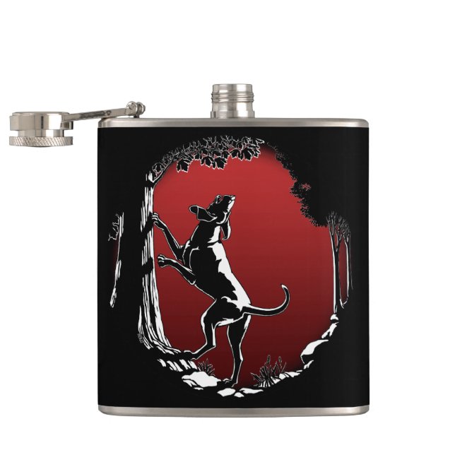 Flasche für Hunde mit individueller Jagd Dog Drink Flachmann (Geöffnet)