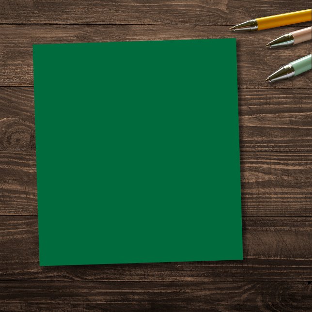 Flasche Grün Solid Farbe | Classic | elegant Notizblock (Von Creator hochgeladen)