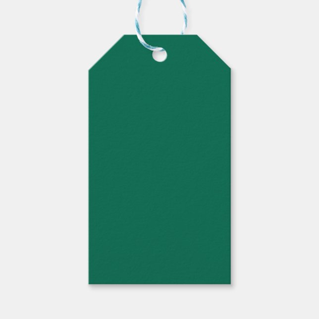 Flasche Grün Solid Farbe Geschenkanhänger (Vorderseite)