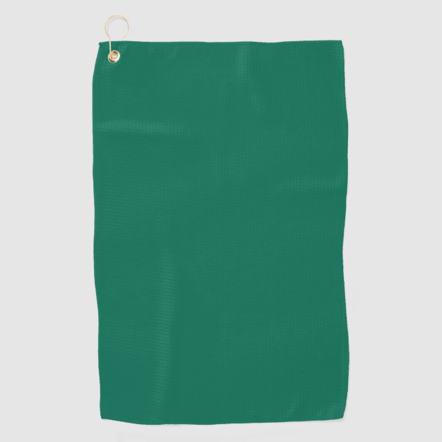 Flasche Grün Solid Farbe Golfhandtuch (Vorderseite)