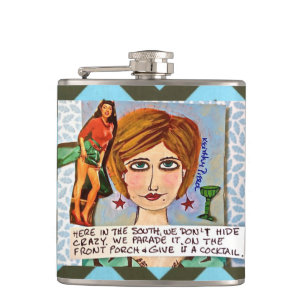 Flasche-hier im Süden verstecken wir nicht Flachmann