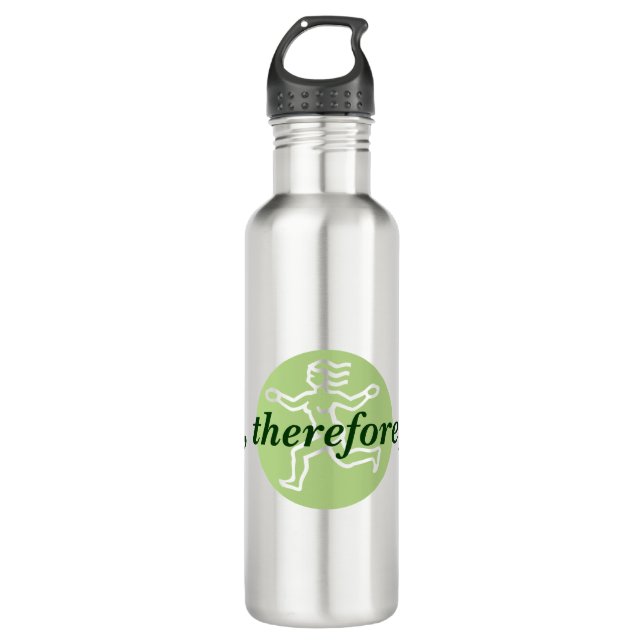 Flasche - Ich laufe ... Trinkflasche (Vorderseite)