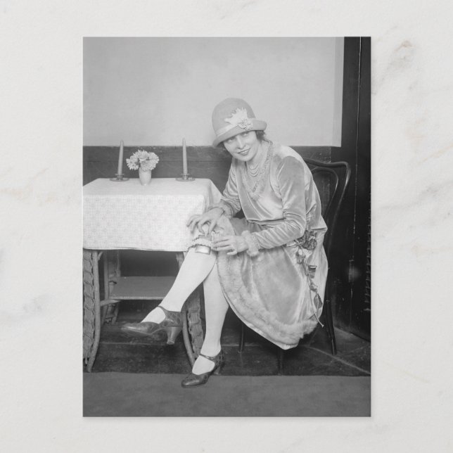 Flasche im Garten, 1926 Postkarte (Vorderseite)