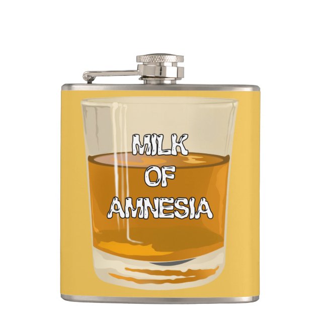 Flasche Milch der Amnesie Flachmann (Vorderseite)