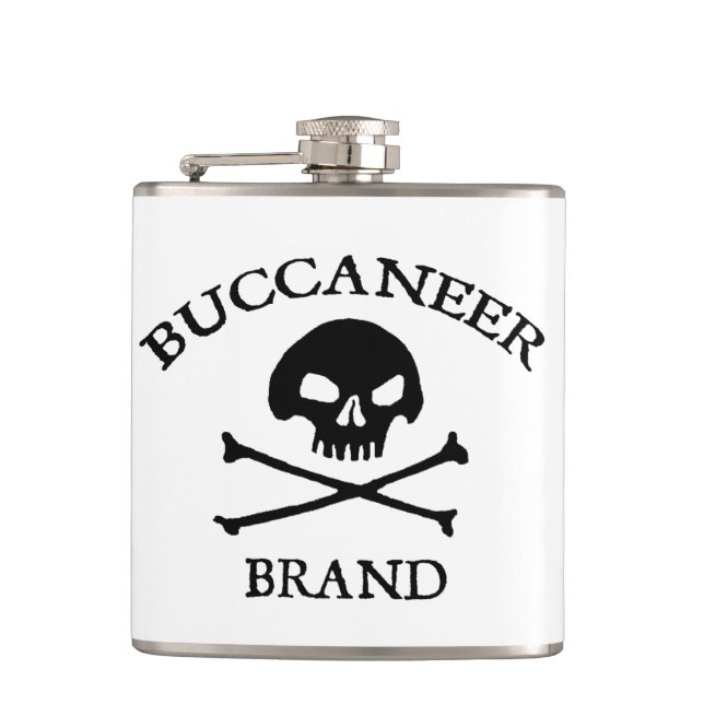 Flasche mit der Marke Buccaneer Flachmann (Vorderseite)