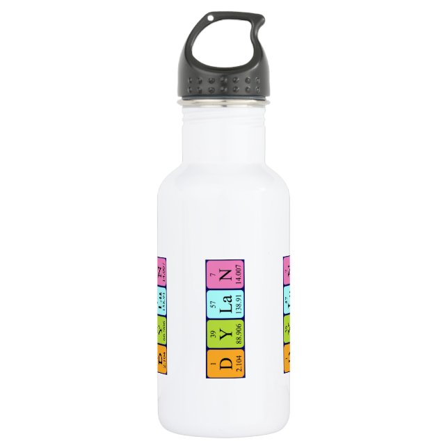 Flasche mit Dylan Flasche mit periodischem Tabelle Trinkflasche (Vorderseite)