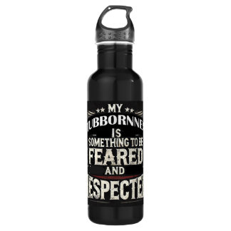 Flasche mit Fierce und ohne Angst Edelstahlflasche
