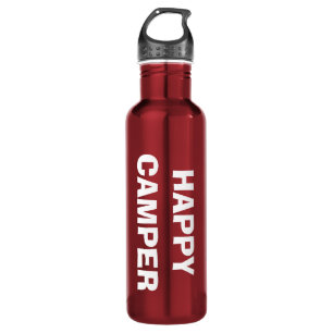 Flasche mit glattem CAMPER für Camping und RVing Edelstahlflasche