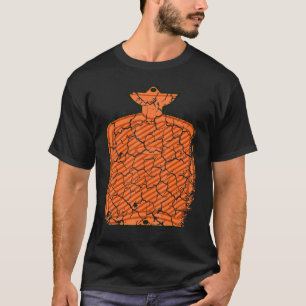 Flasche mit heißem Wasser gestört T-Shirt