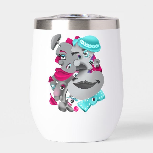 Flasche mit künstlichem Wasser (Vorderseite)