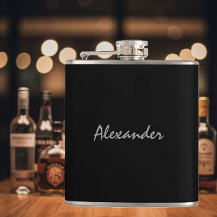 Flasche mit personalisiertem Getränk   Elegantes G Flachmann