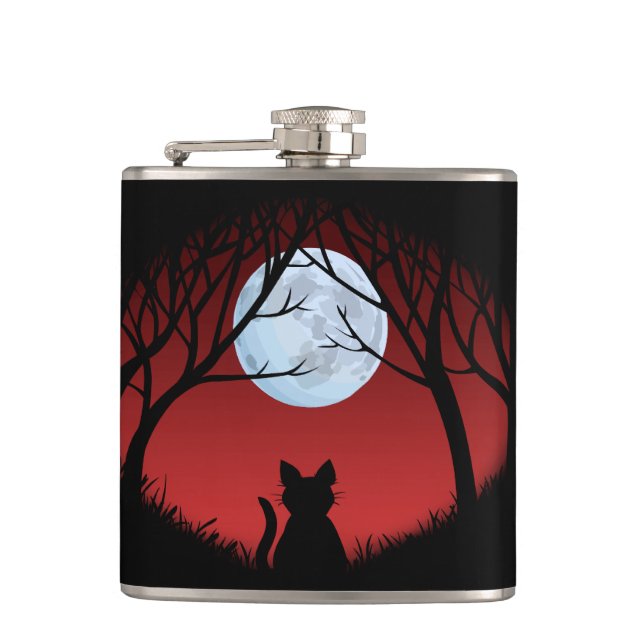 Flasche mit Überflasche für Katzen Getränke Flasch Flachmann (Vorderseite)