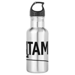Flasche mit unbekanntem Wasser Edelstahlflasche