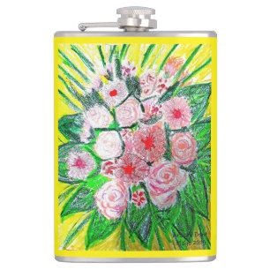 Flasche mit Vinyl-Ummantelung Flachmann
