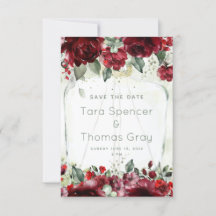 Flasche Peonies Hochzeit speichern Sie die Datumsk