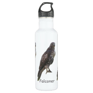 Flasche - Peregrine Falken und Familienname Trinkflasche