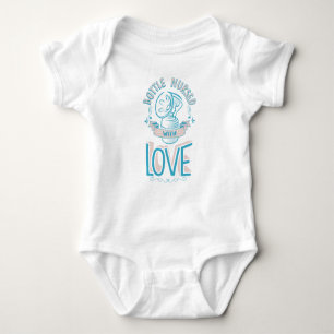 Flasche pflegte mit Liebe-Bodysuit-Rosa/Blau Baby Strampler