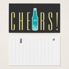 Flasche Pop Cheers New Year Holiday Party Geschenk
