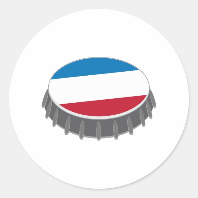 Flasche Runder Aufkleber (Vorderseite)